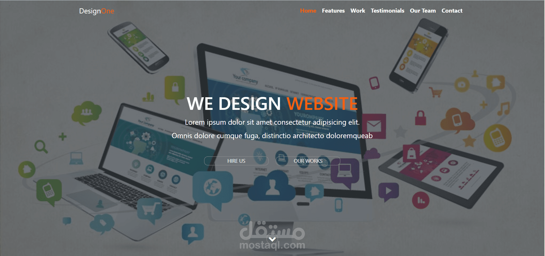 تحويل صورة إلى موقع ويب