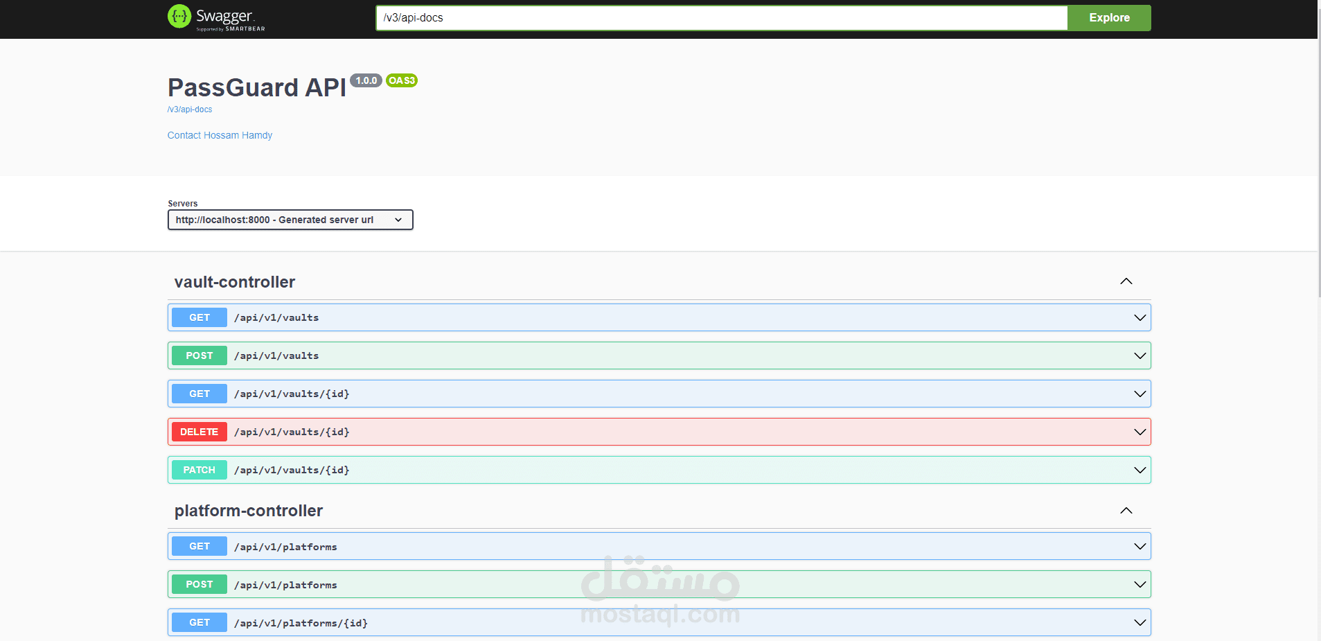 PassGuard CRUD API