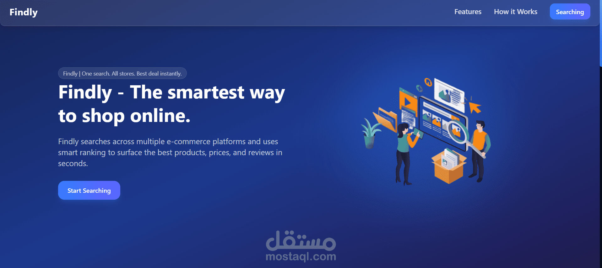 منصة ذكية للبحث ومقارنة الأسعار من مواقع التسوق الإلكتروني