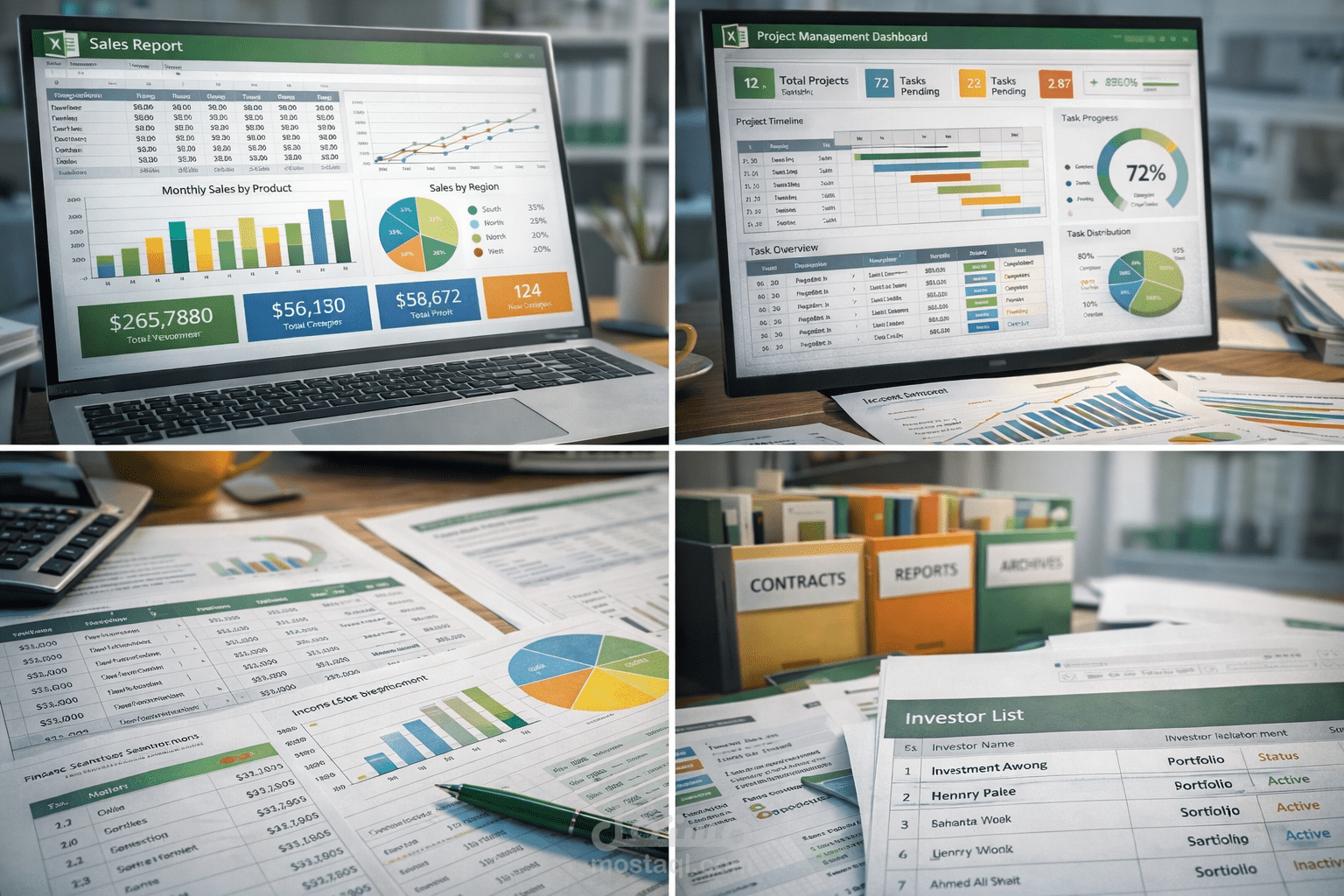 إدارة البيانات وإعداد التقارير التشغيلية باستخدام Excel