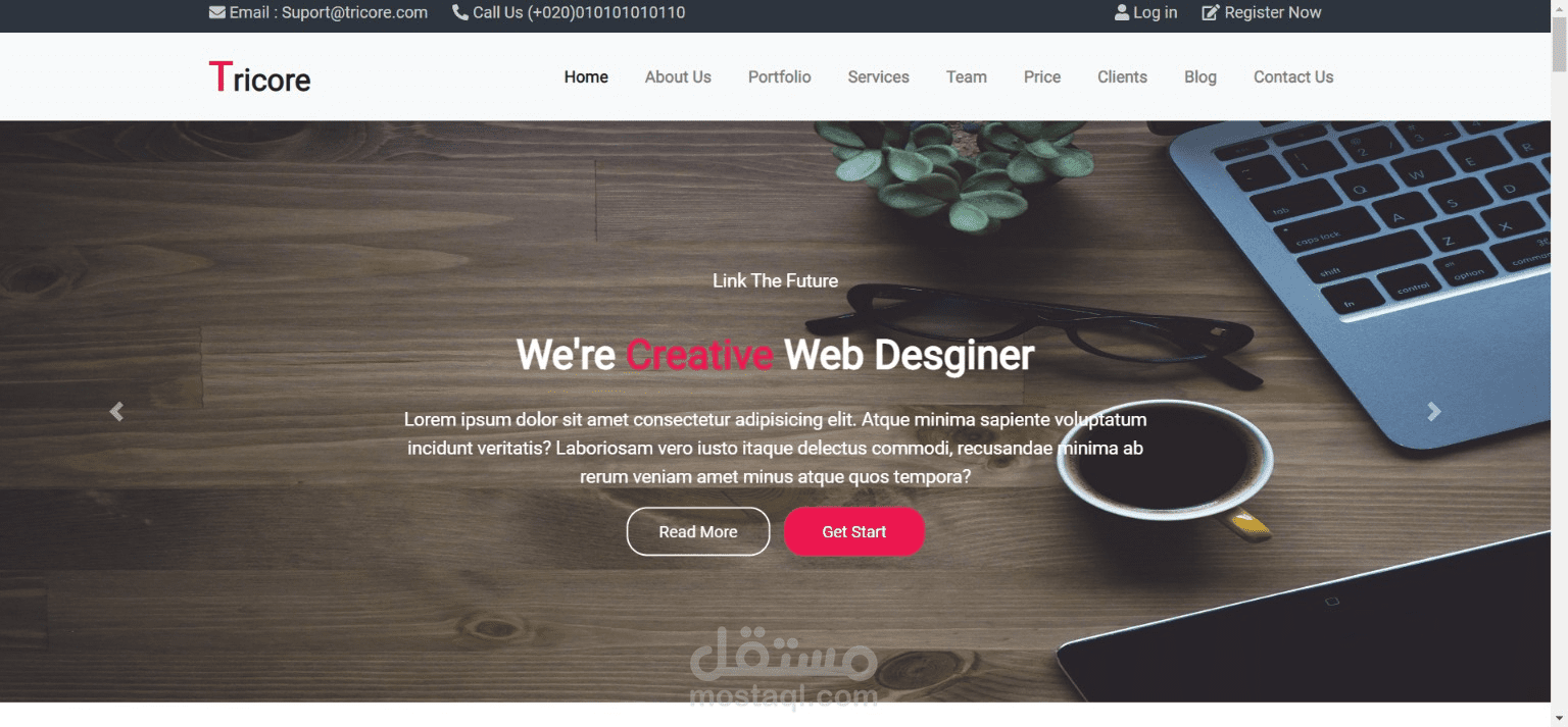 Tricore(PSD to HTML)