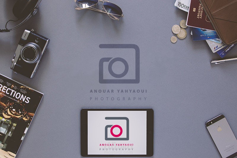 شعار فوتوغرافي عصري و أنيق Photography Logo By Mounim KH