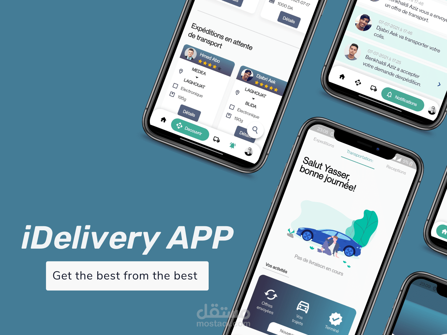 تطبيق لنقل السلع بين الولايات iDelivery