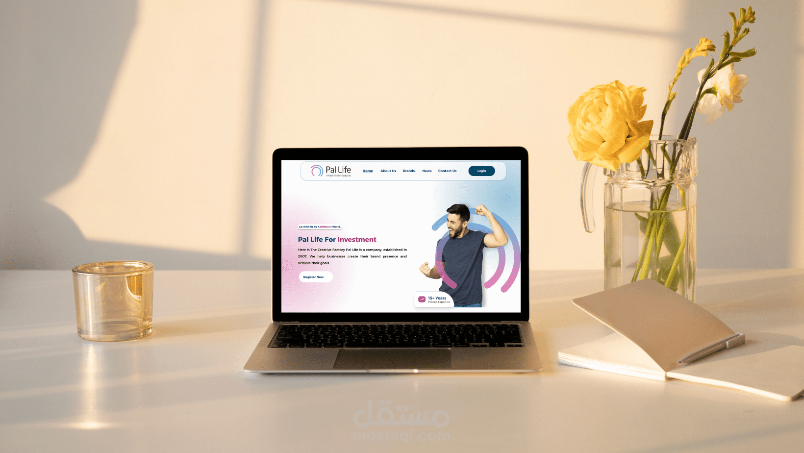 إعادة تصميم Landing Page لشركة PalLife