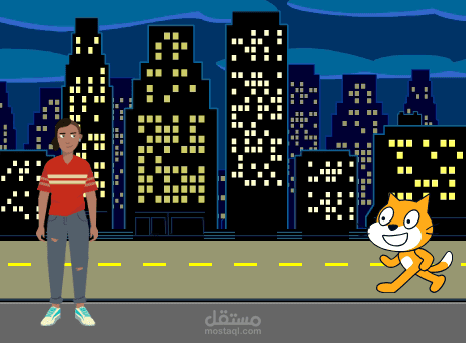 لعبة ترفيهيه علي موقع Scratch