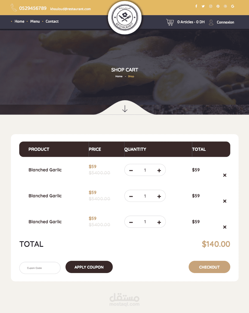 Gestion de restaurant