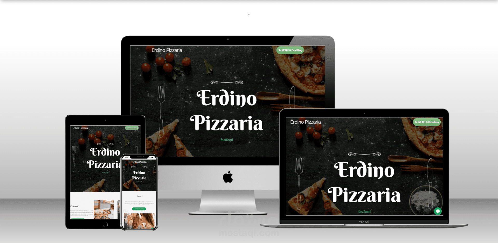 مطعم للطلب أونلاين ووردبريس