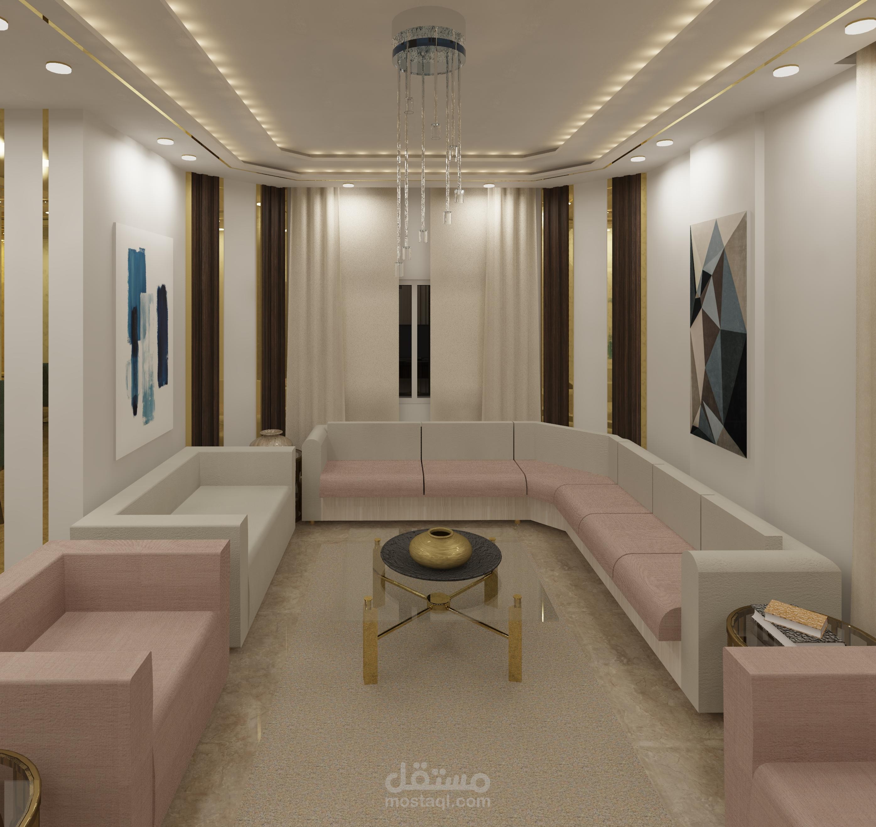 تصميم داخلي لشقة سكنية
