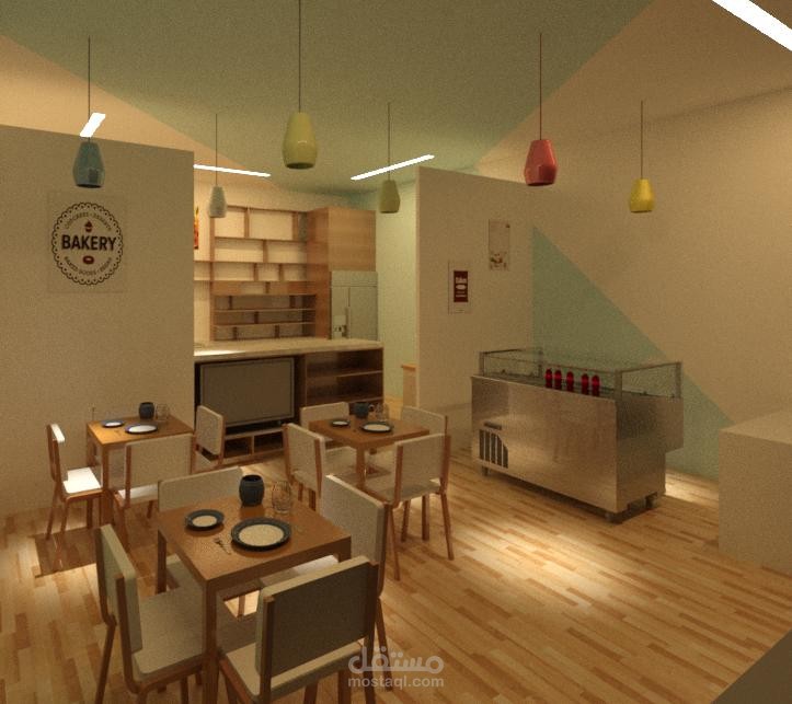 تصميم داخلي ل متجر معجنات في دولة غامبيا