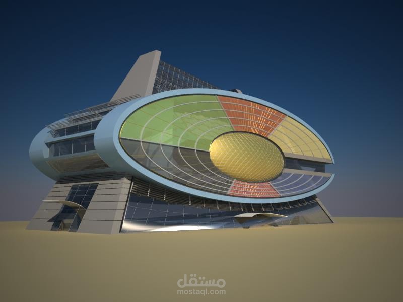 مبنى تجاري اداري - طريق مطار الدوحة - قطر