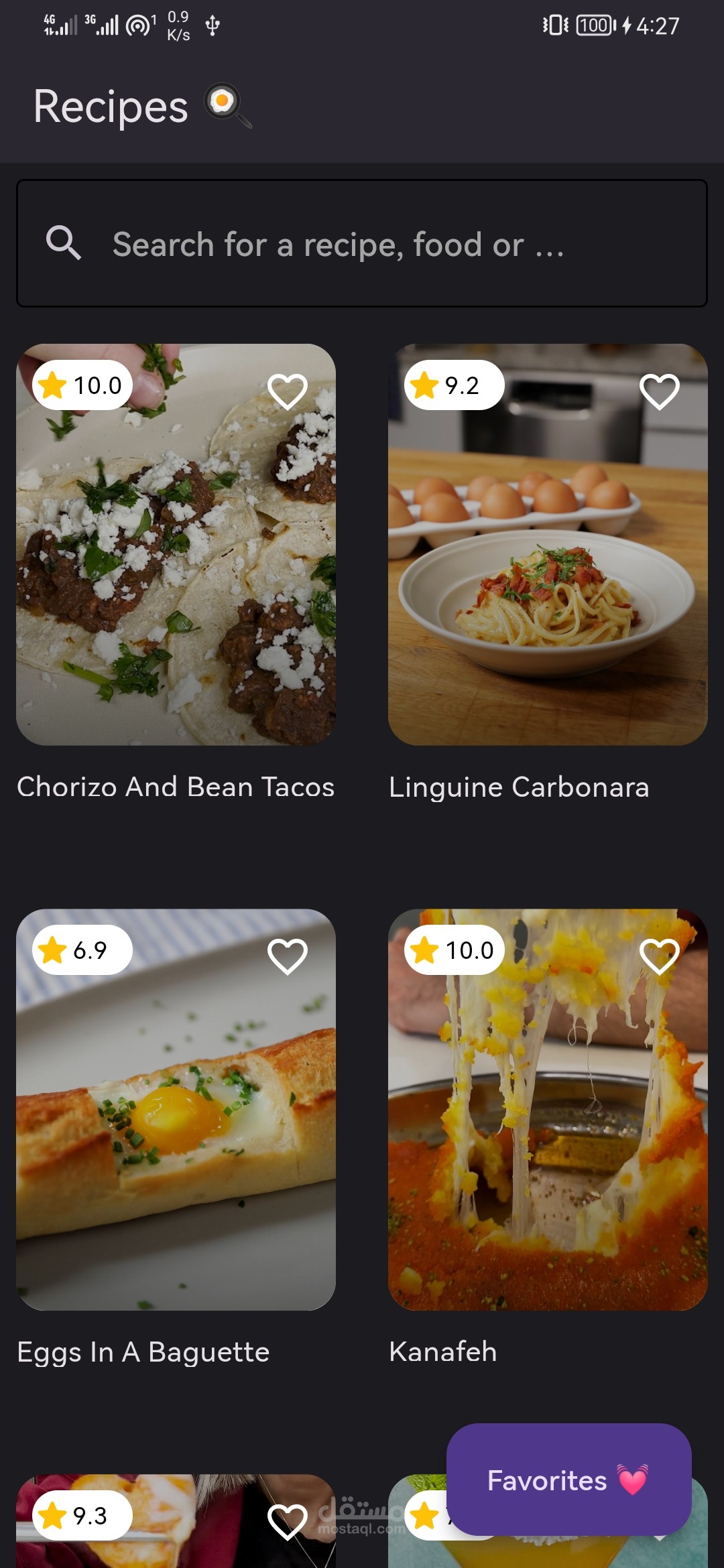 Recipes finder