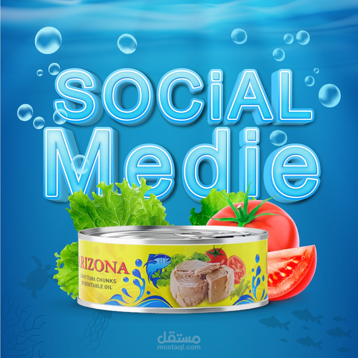 تصميم سوشال مديا تونة اريزونا