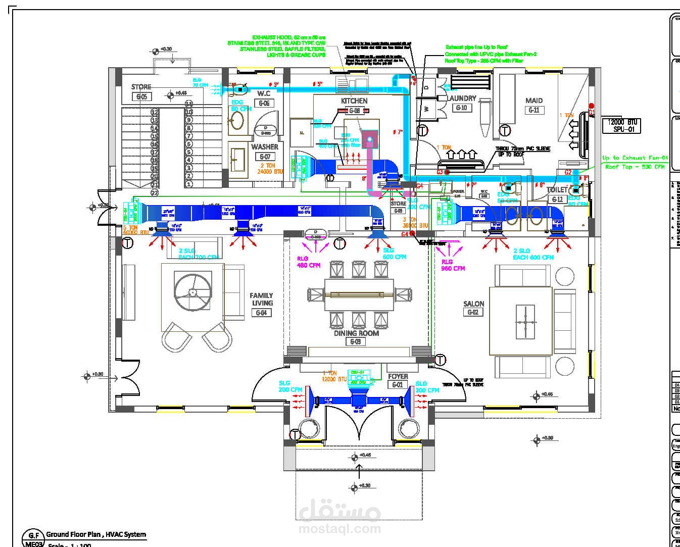 تصميم المخططات الميكانيكية ( كود سعودي)