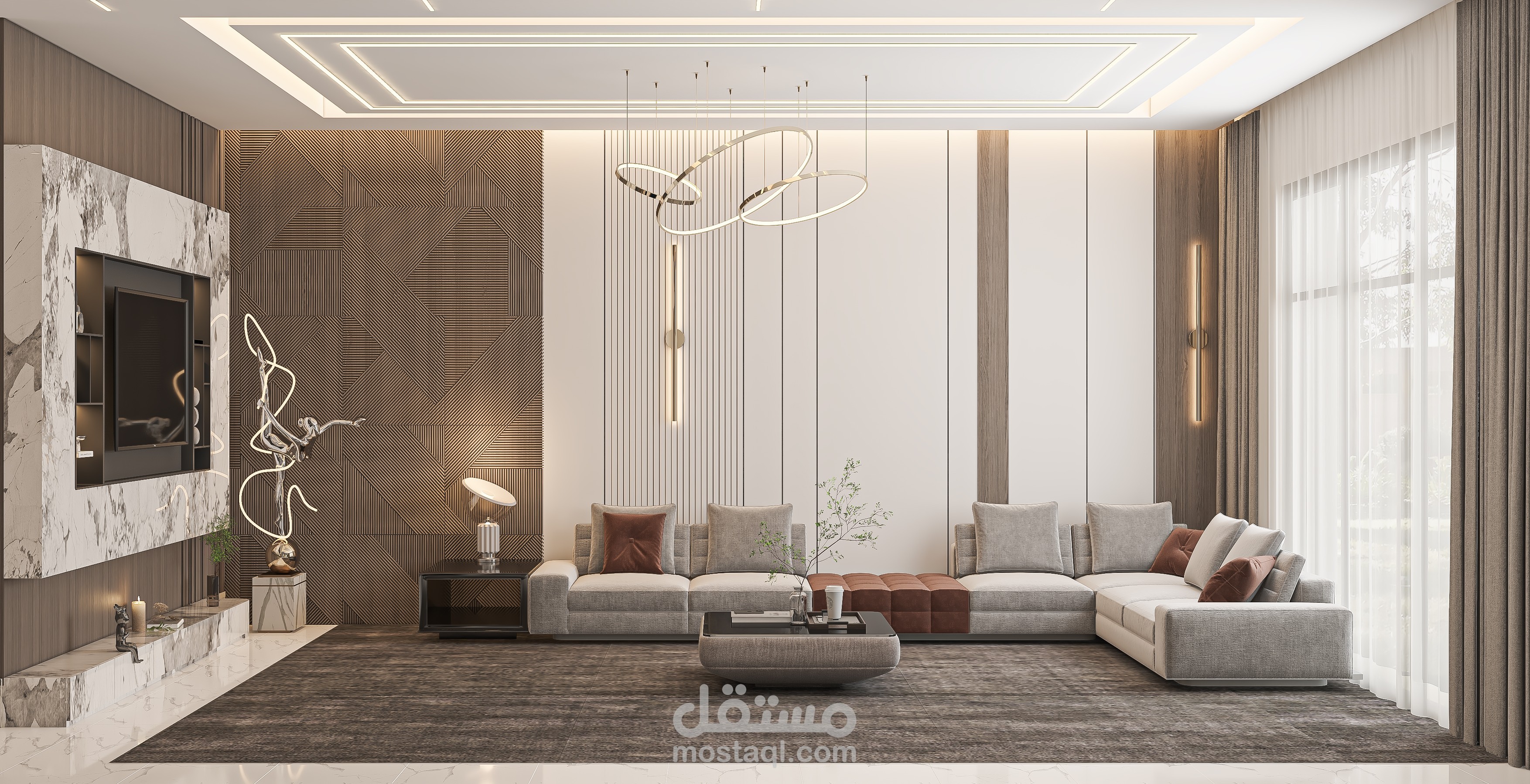 تصميم داخلي ل فلل سكنيه بالسعوديه  - Intrior Villa Designs -KSA