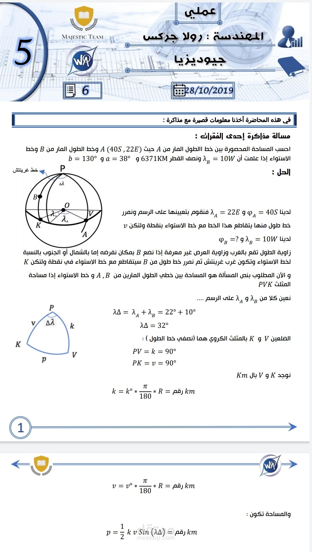 تنسيق وتفريغ محاضرات ورسوم ومعادلات رياضية على برنامج Word