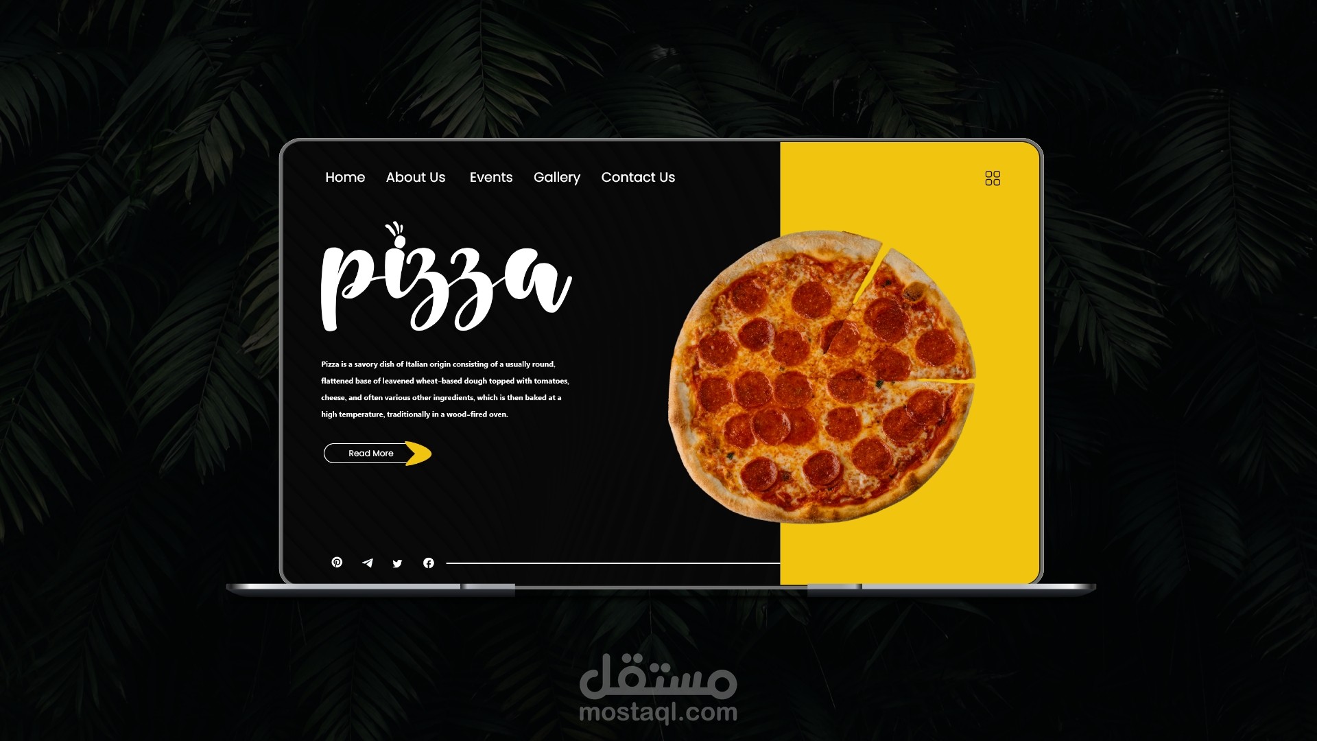 Web page design UI/UX