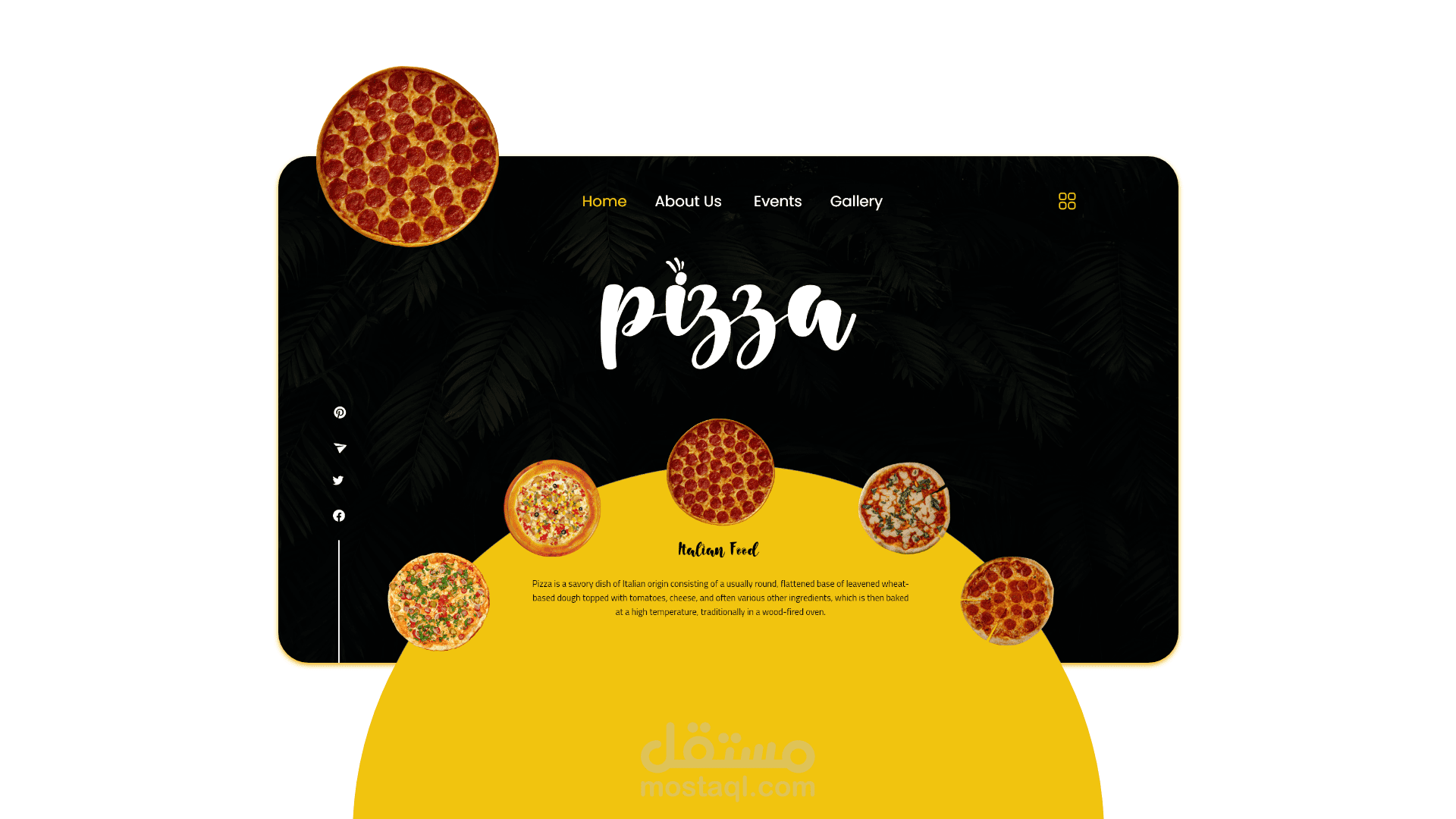 Web page design UI/UX