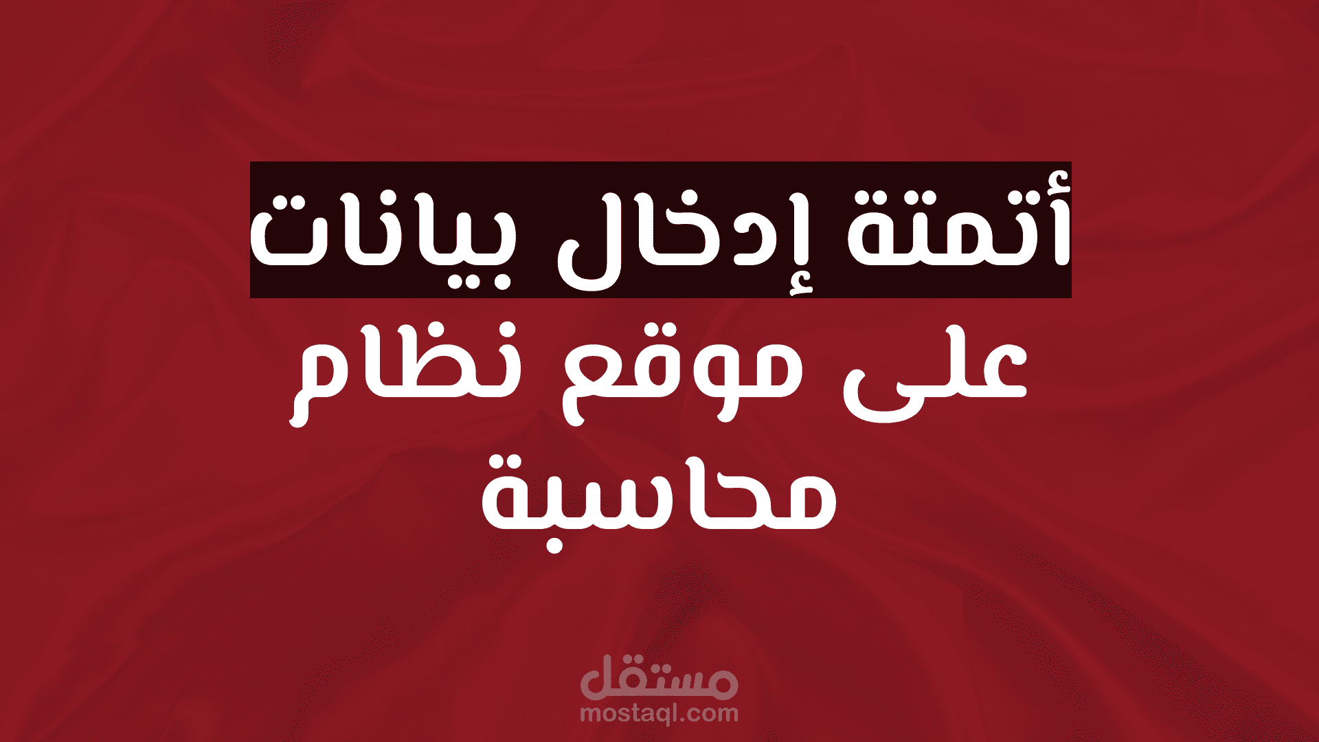 أتمتة إدخال بيانات على موقع نظام محاسبة