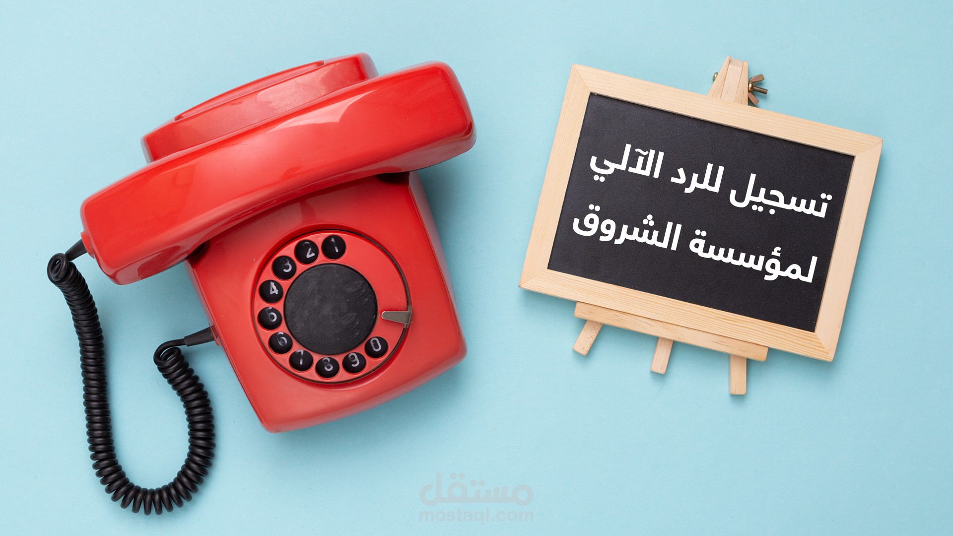 تسجيل رسالة الرد الآلي لمؤسسة استشارات