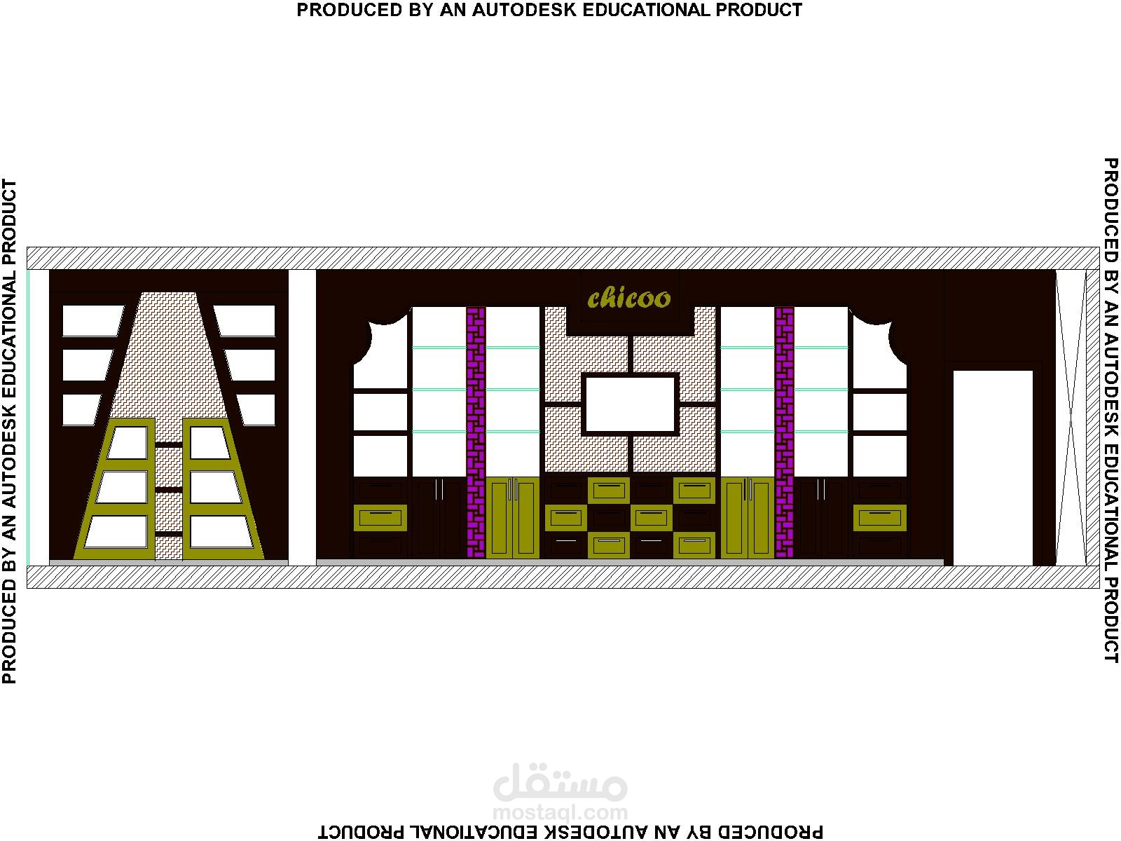 تصميم مخططات فقط لمحل حلويات