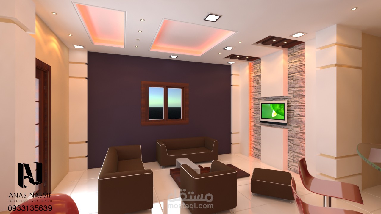 تصميم شقة سكنية صغيرة