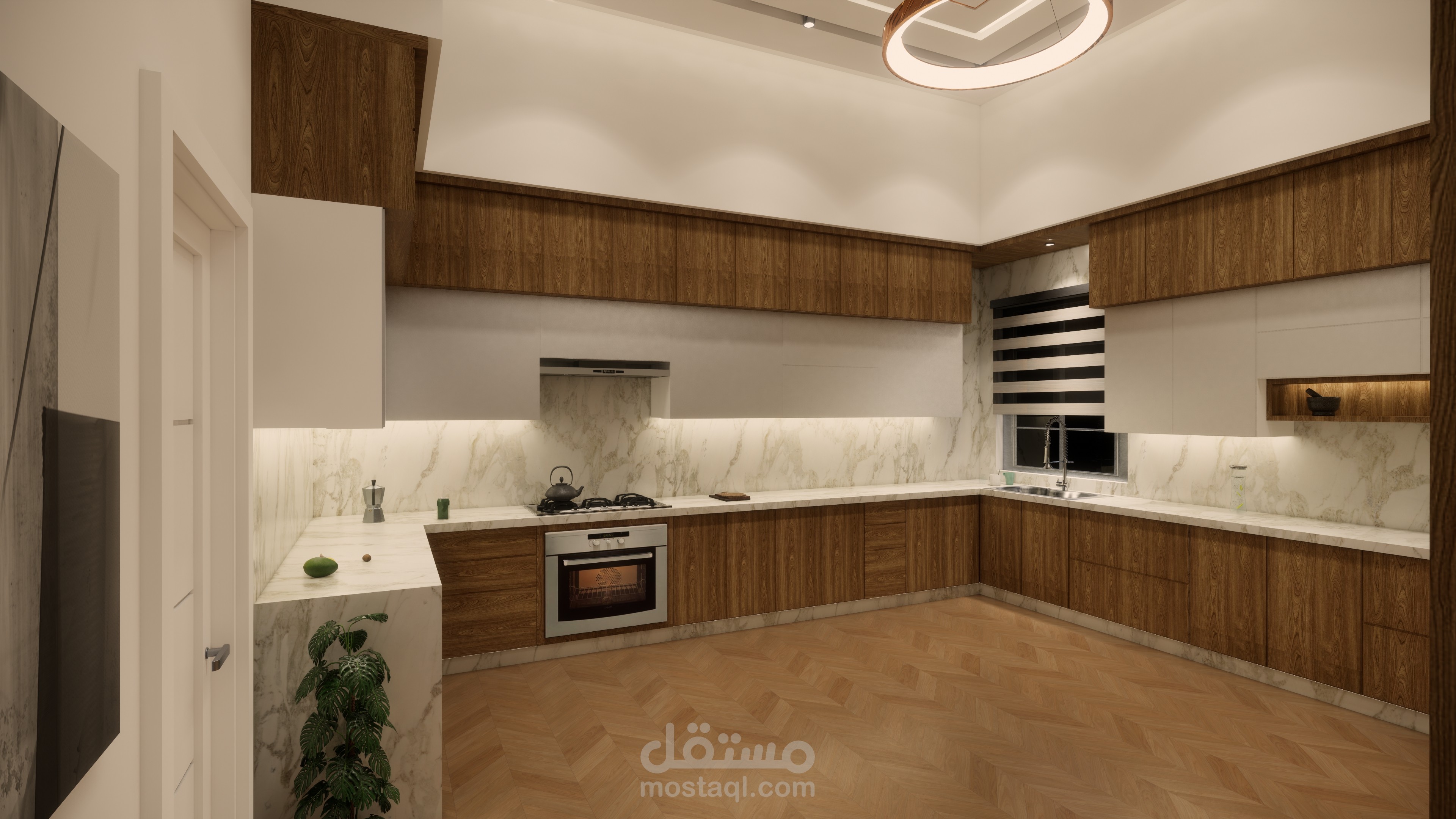 تصميم داخلي لمطبخ