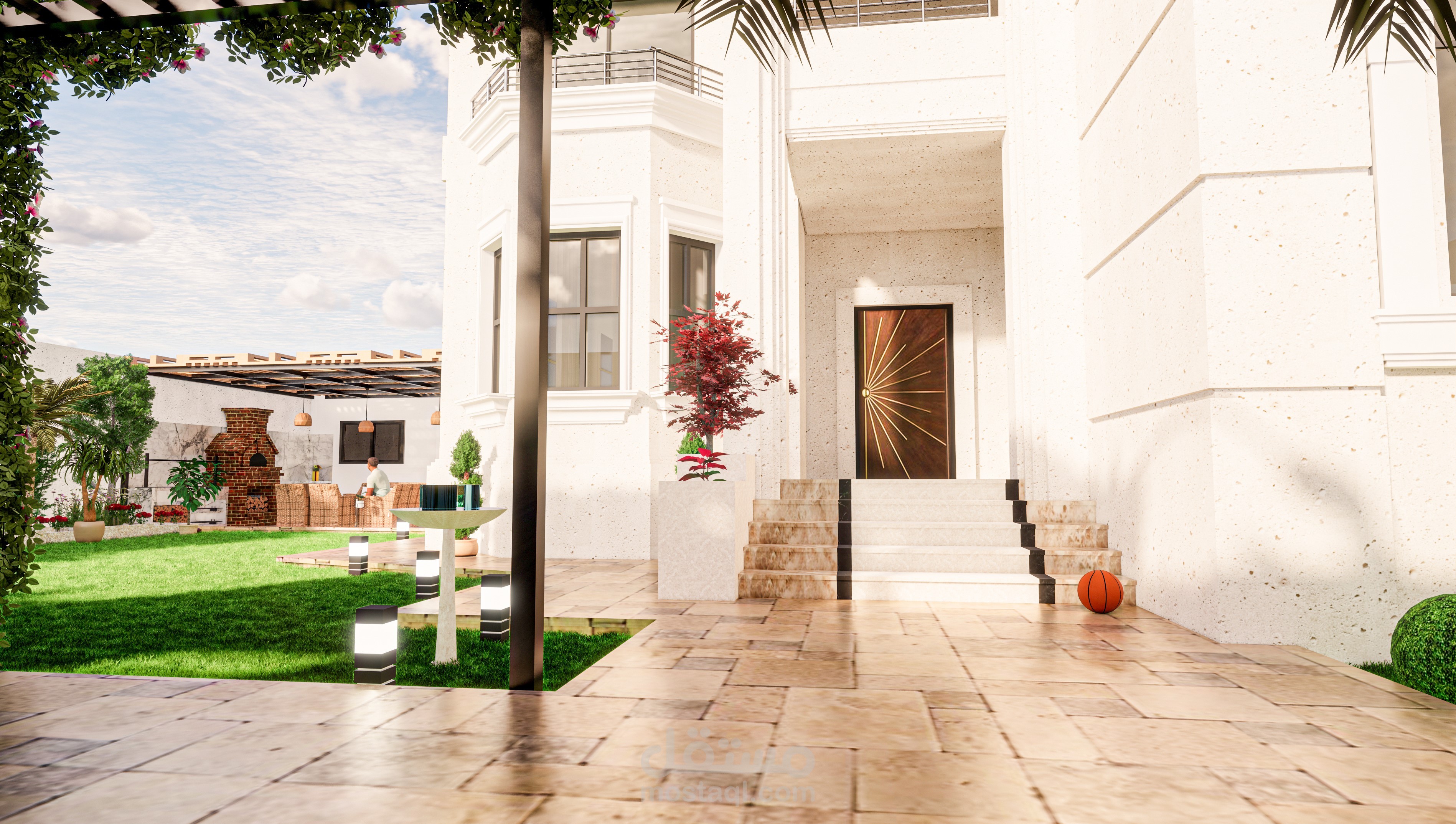 تصميم حديقة خارجية