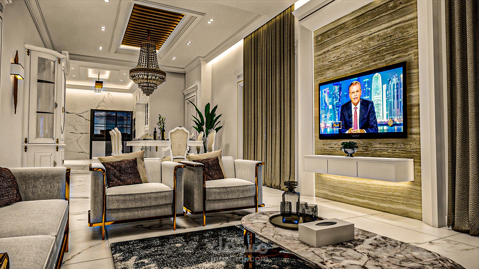 تصميم داخلي شقة سكنية