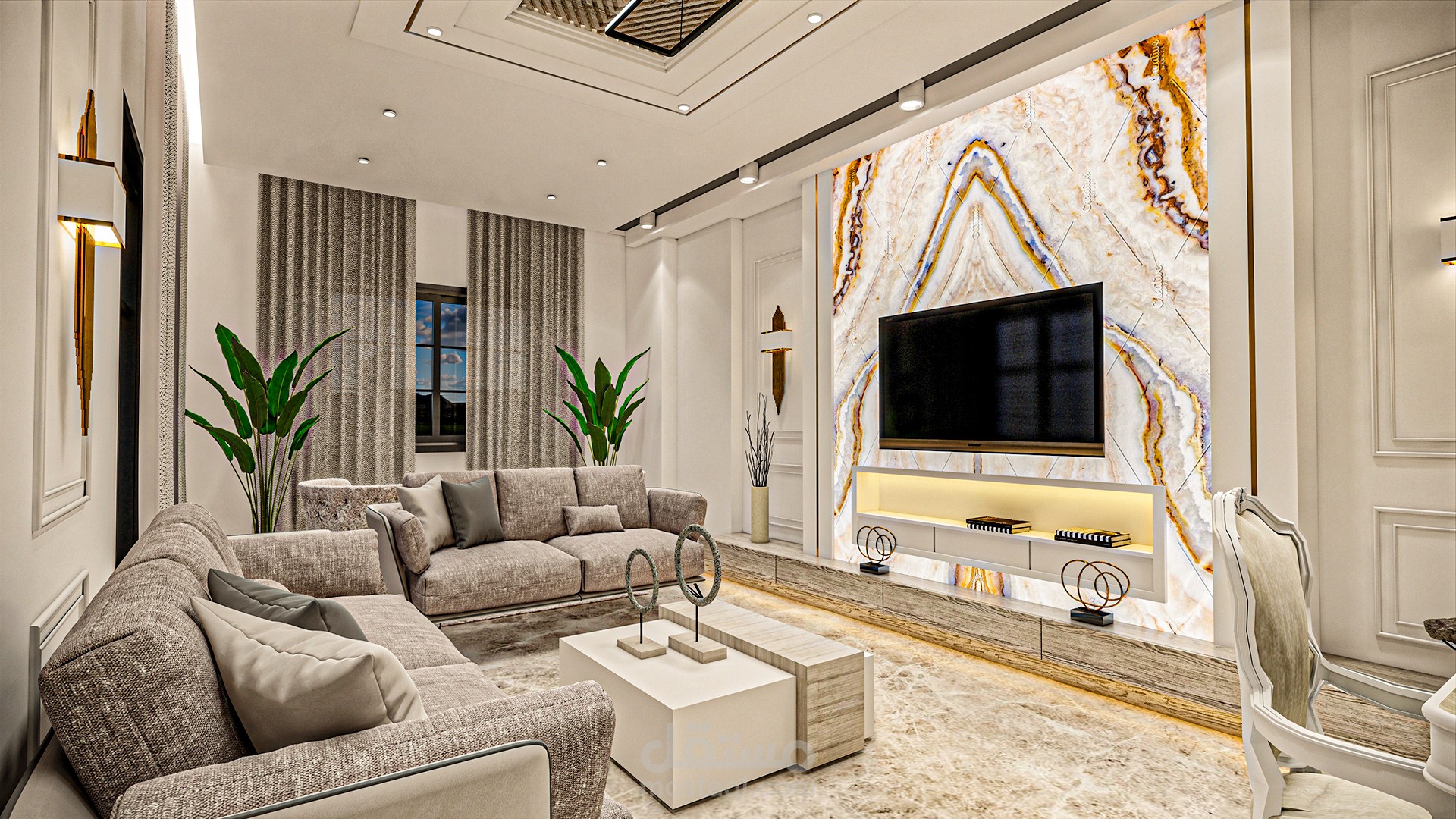 تصميم داخلي شقة سكنية