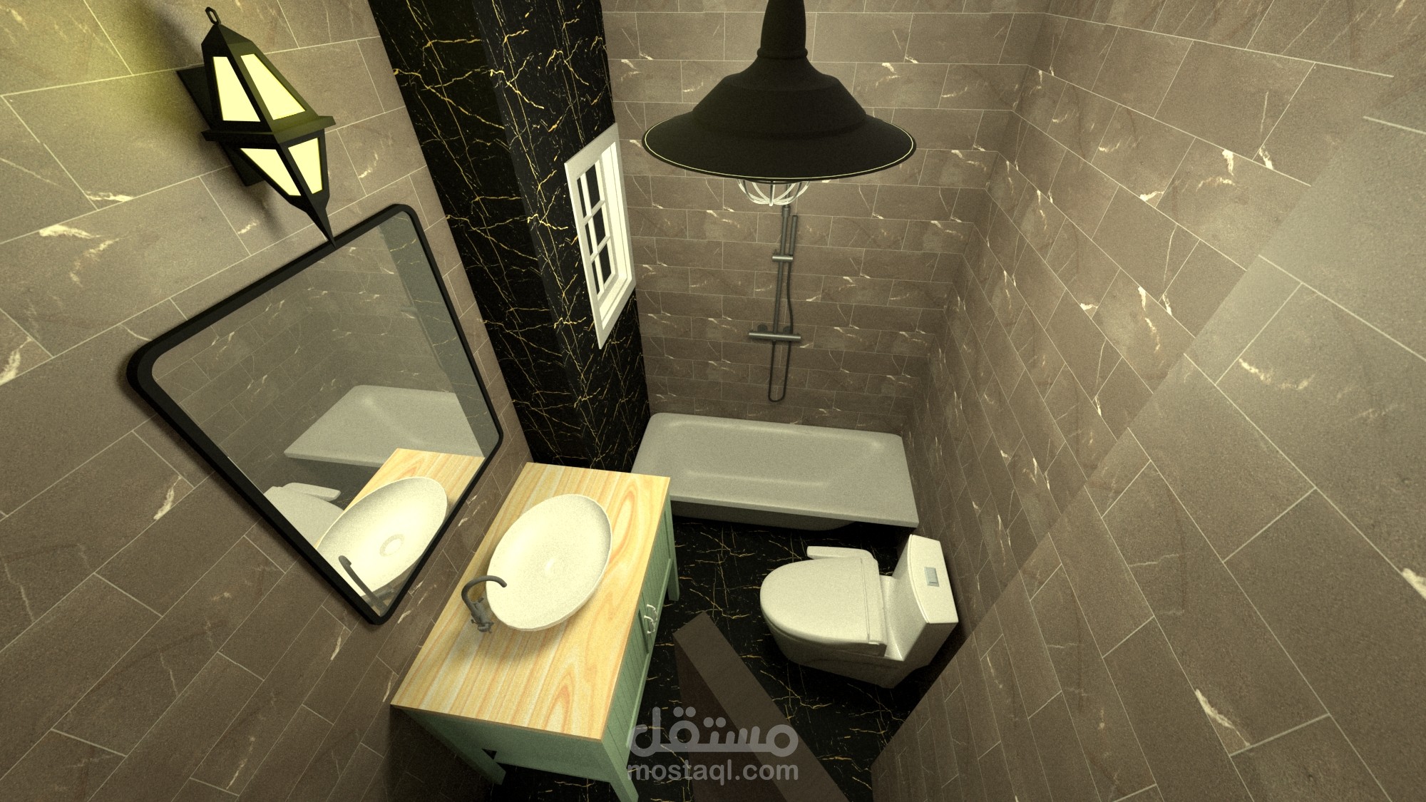 تصميم داخلي لحمام