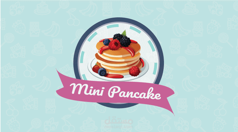 بطاقة عمل لمشروع بان كيك (وجهين )