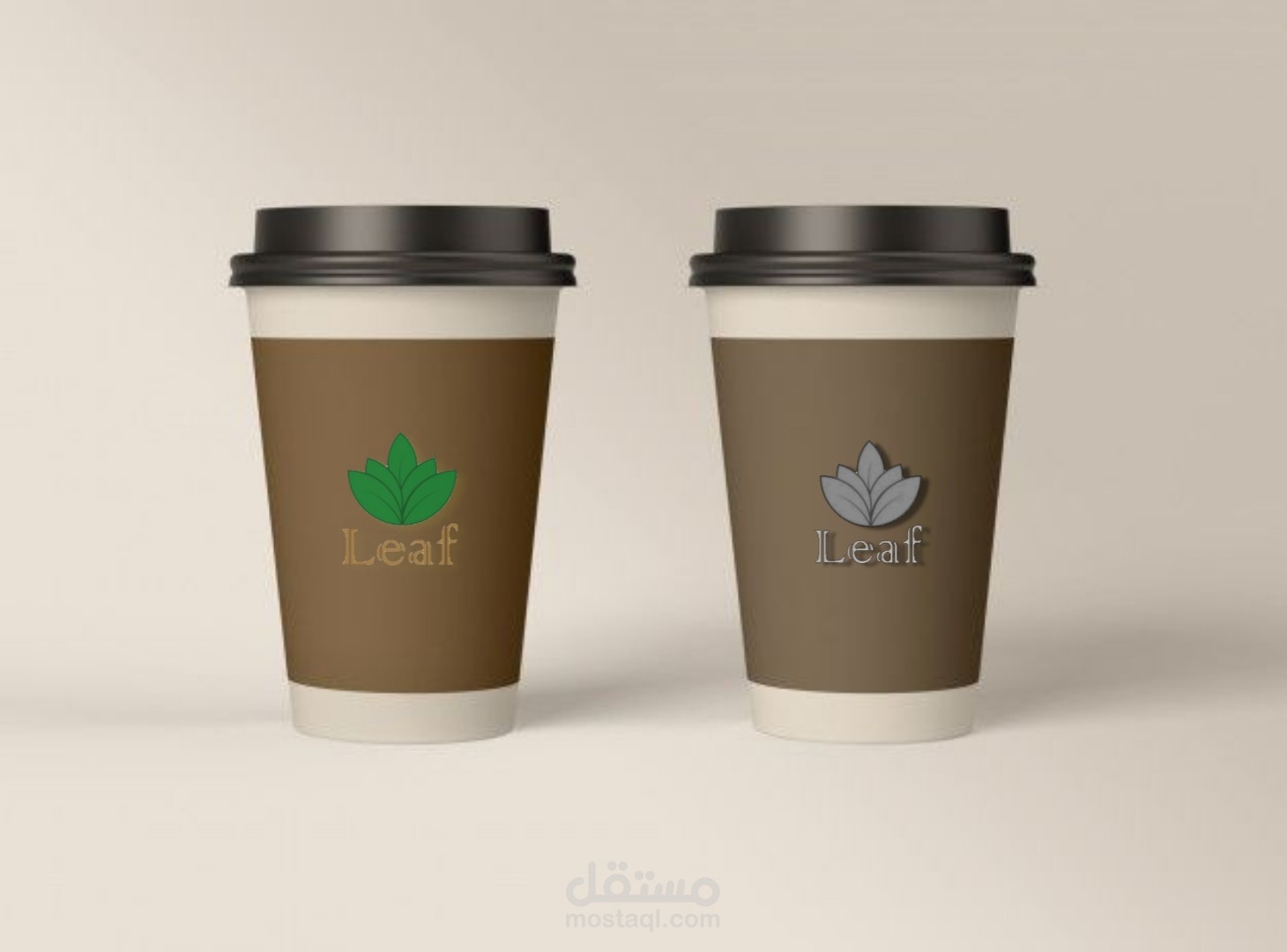 تصميم لوجو اوراق الشجر Leaf