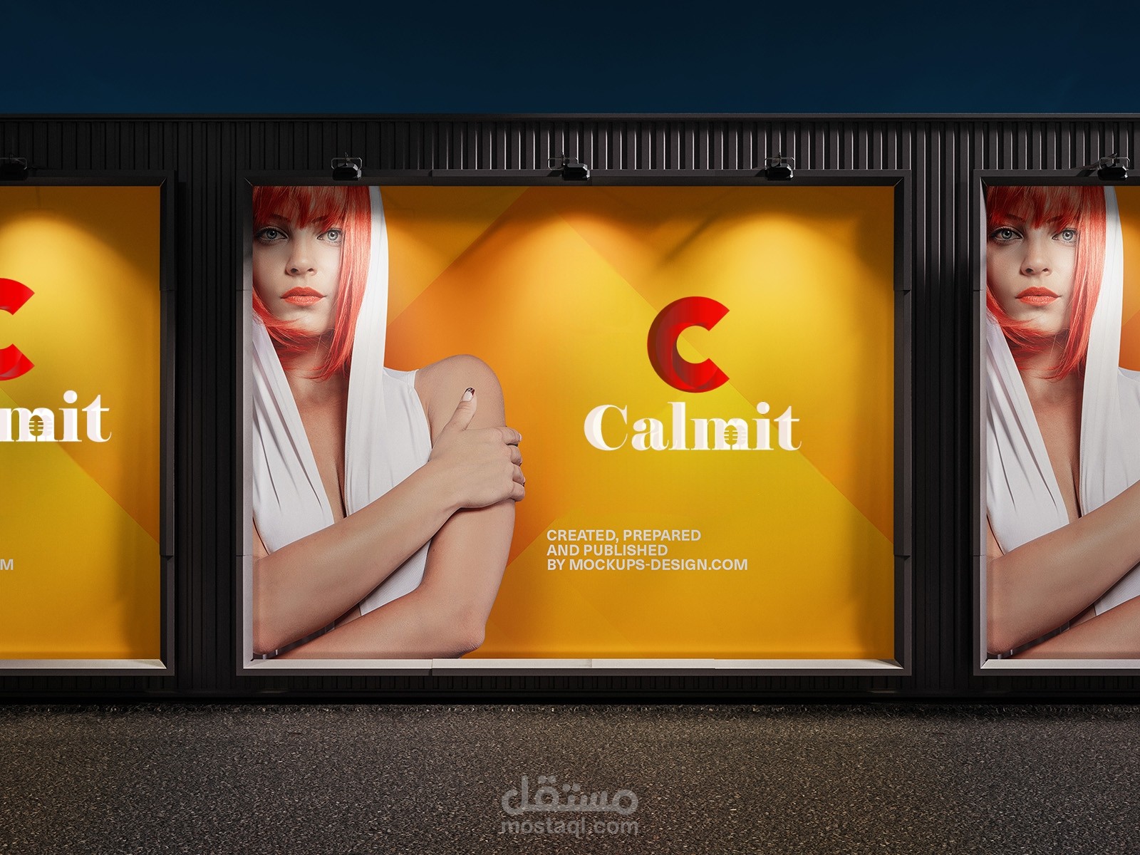 تصميم لوجو تطبيق calmit لتشغيل الموسيقي