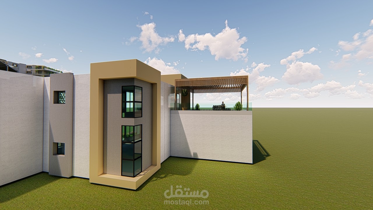 تصميم فيلا مستدامة