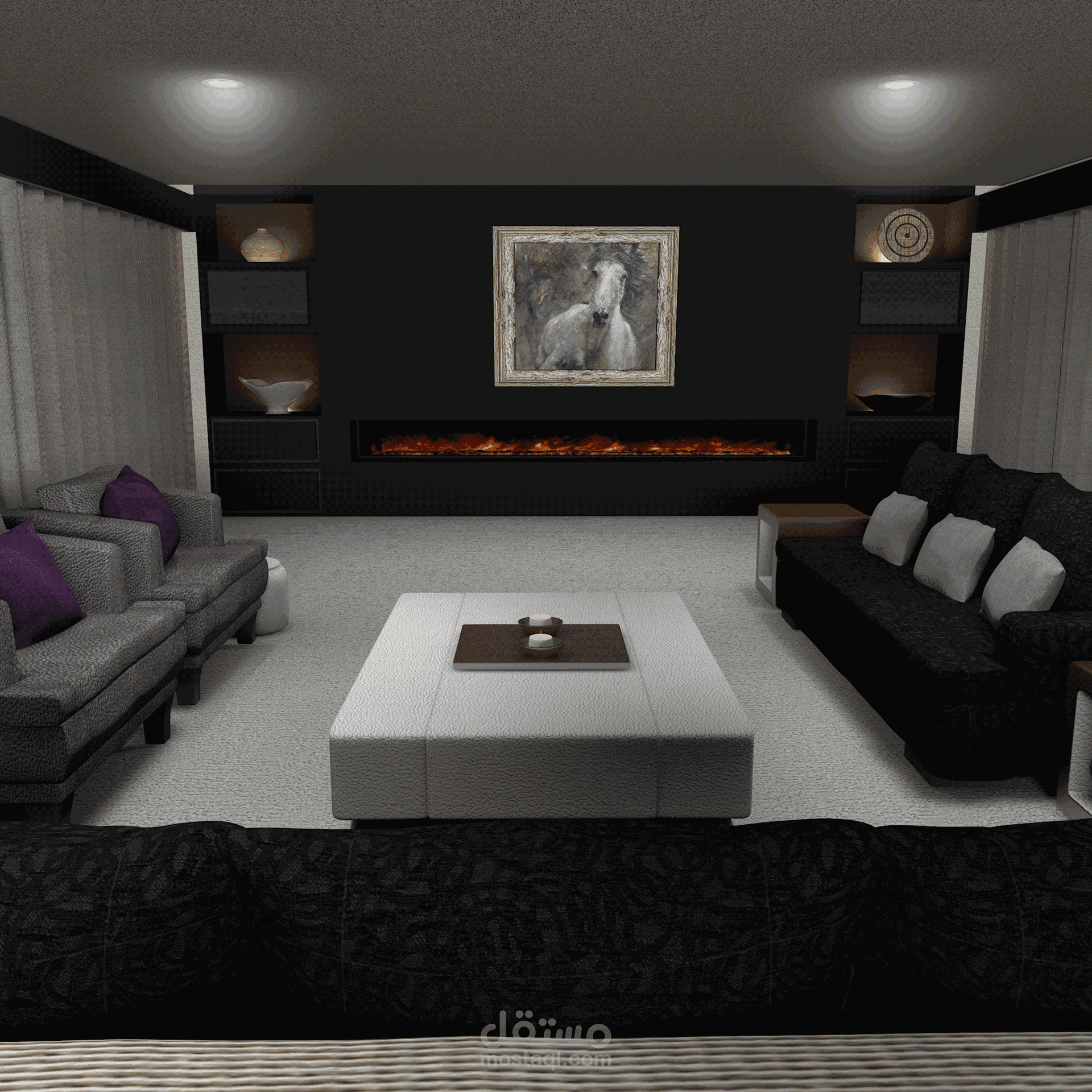 3D modern room