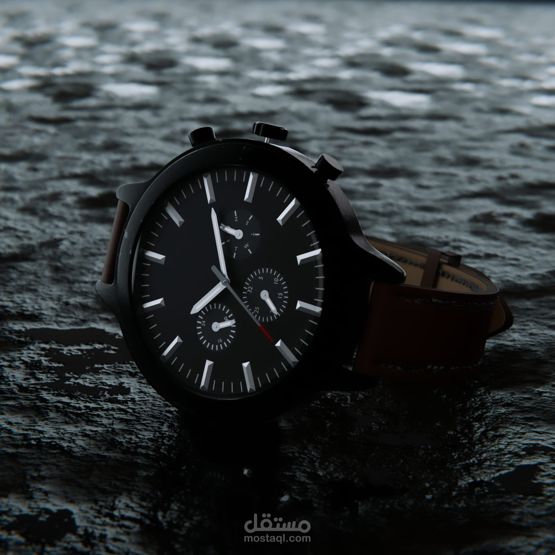 3d rendered watch