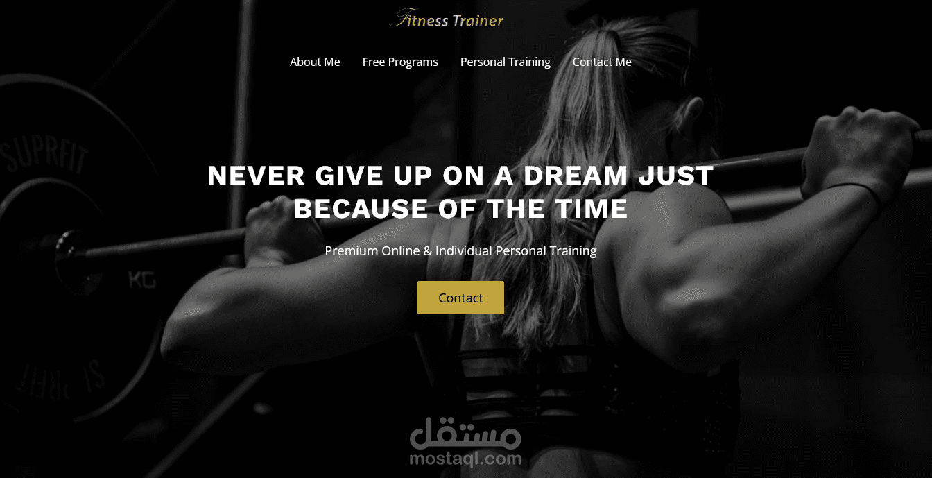 Fitness Trainer WebSite