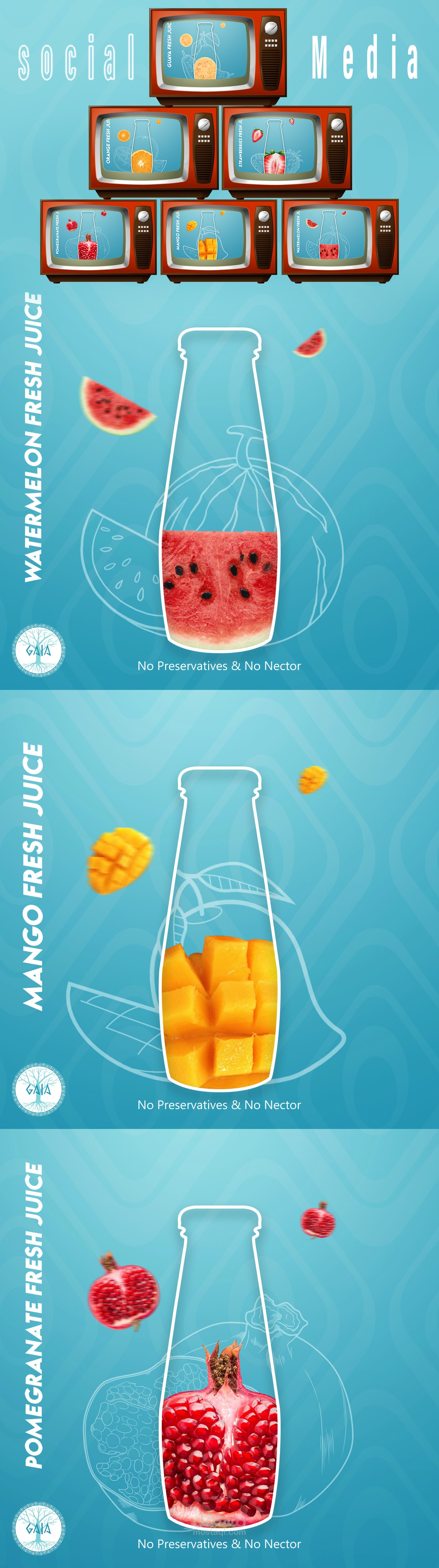 سوشيال ميديا عصائر وفاكهه و ديتوكس ووتر ورمضانات