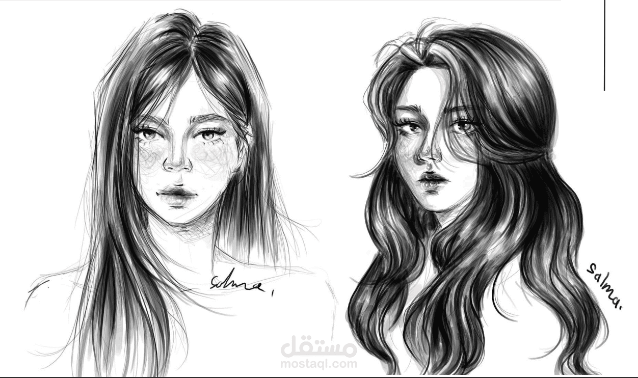 رسم أنمي أو شخصيات رقمي مميز