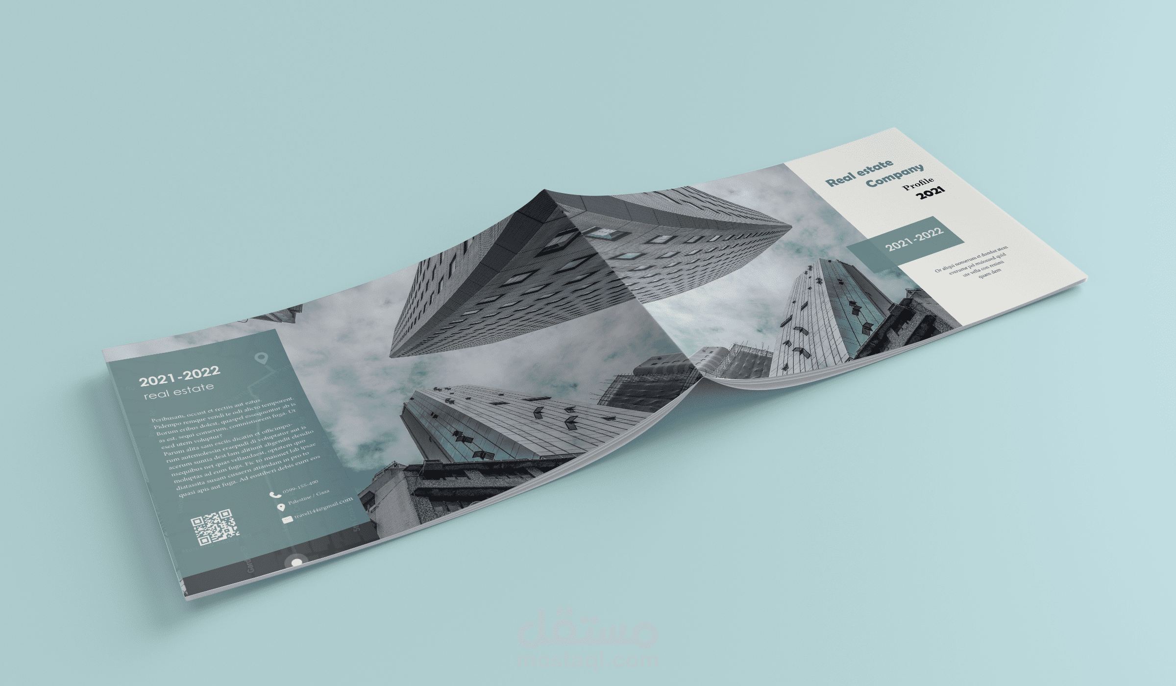 تصميم بروفايل لشركة عقارات