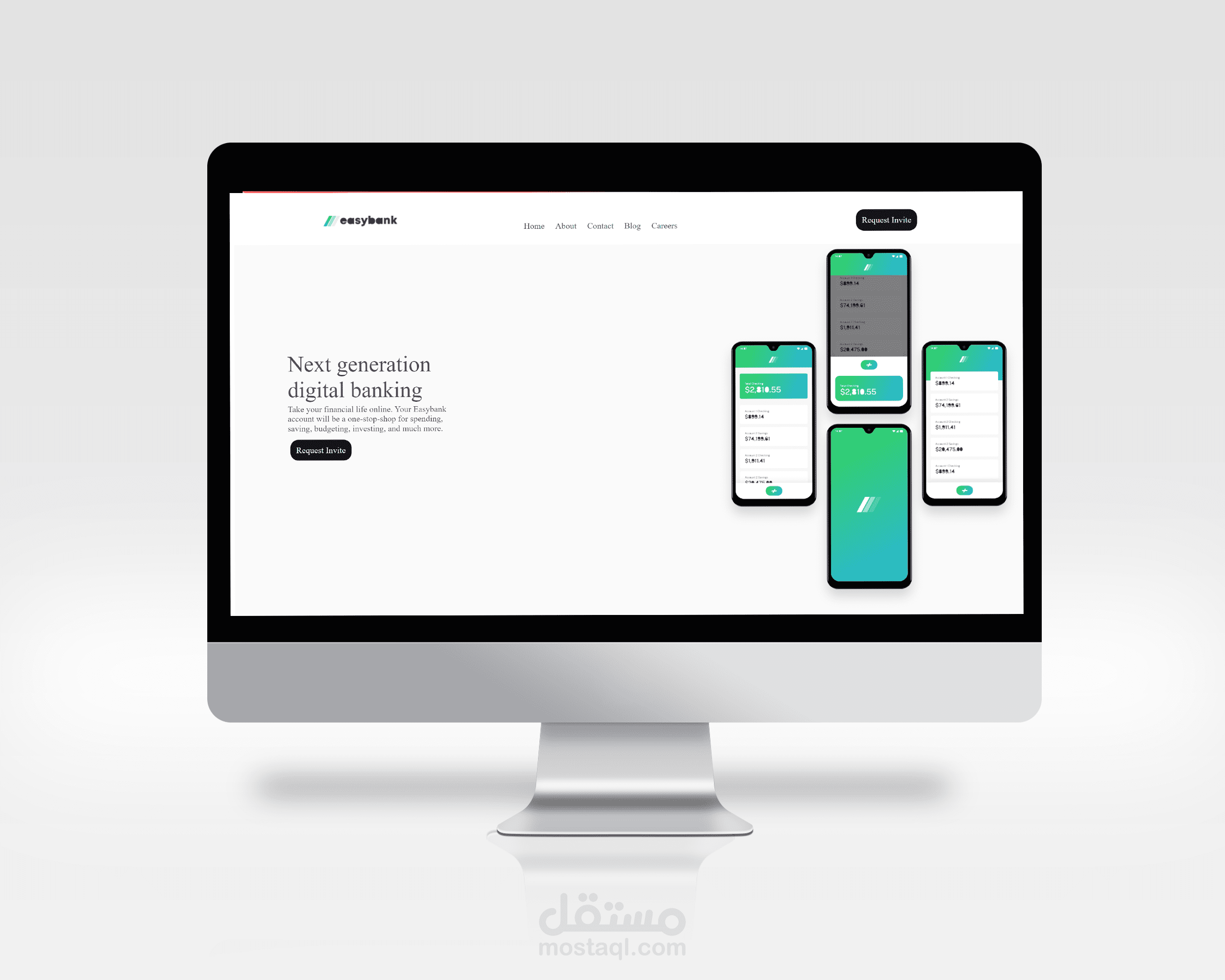 Landing web page