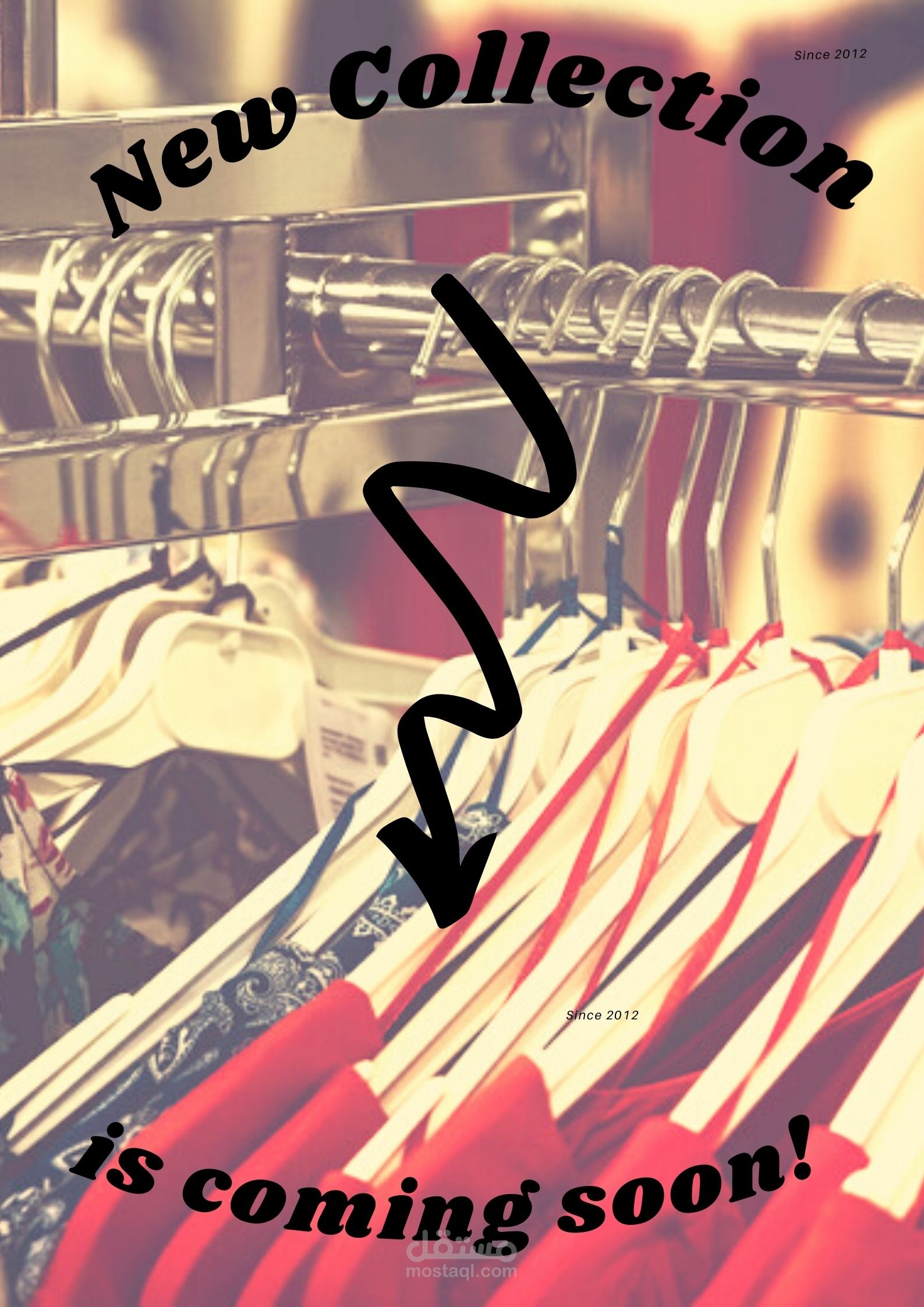 اعلان عن collection ملابس جديد
