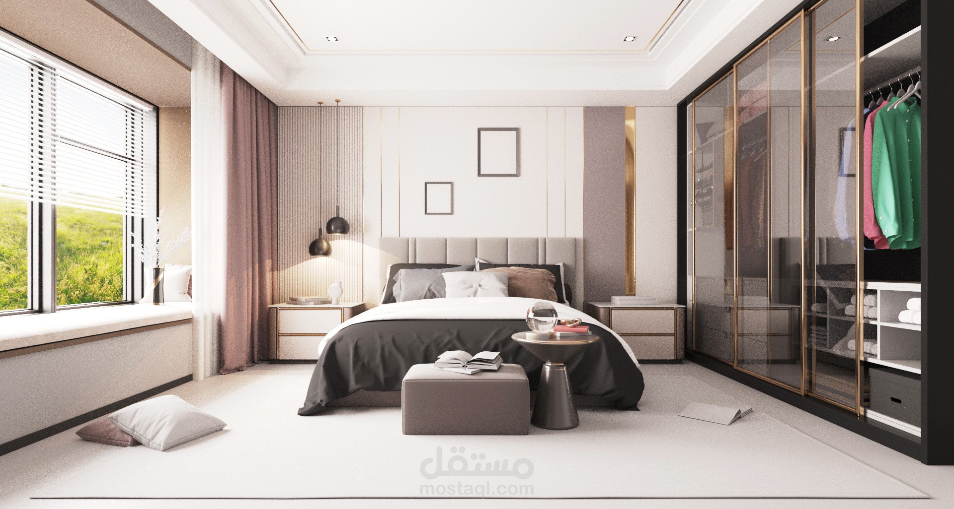 تصميم داخلي لغرفة نوم