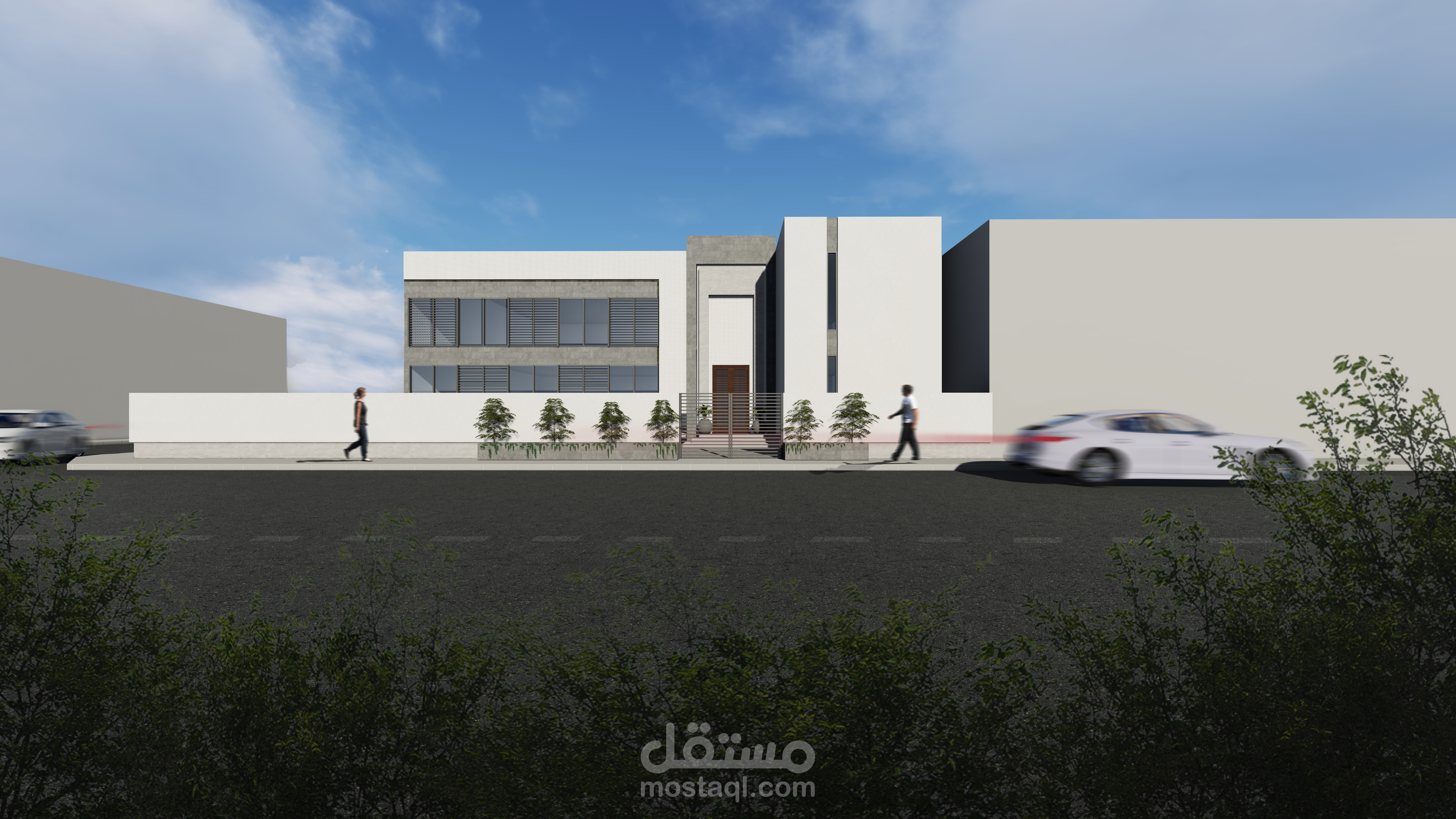 تصميم واجهة فيلا في المملكة العربية السعودية | Villa's elevation design KSA