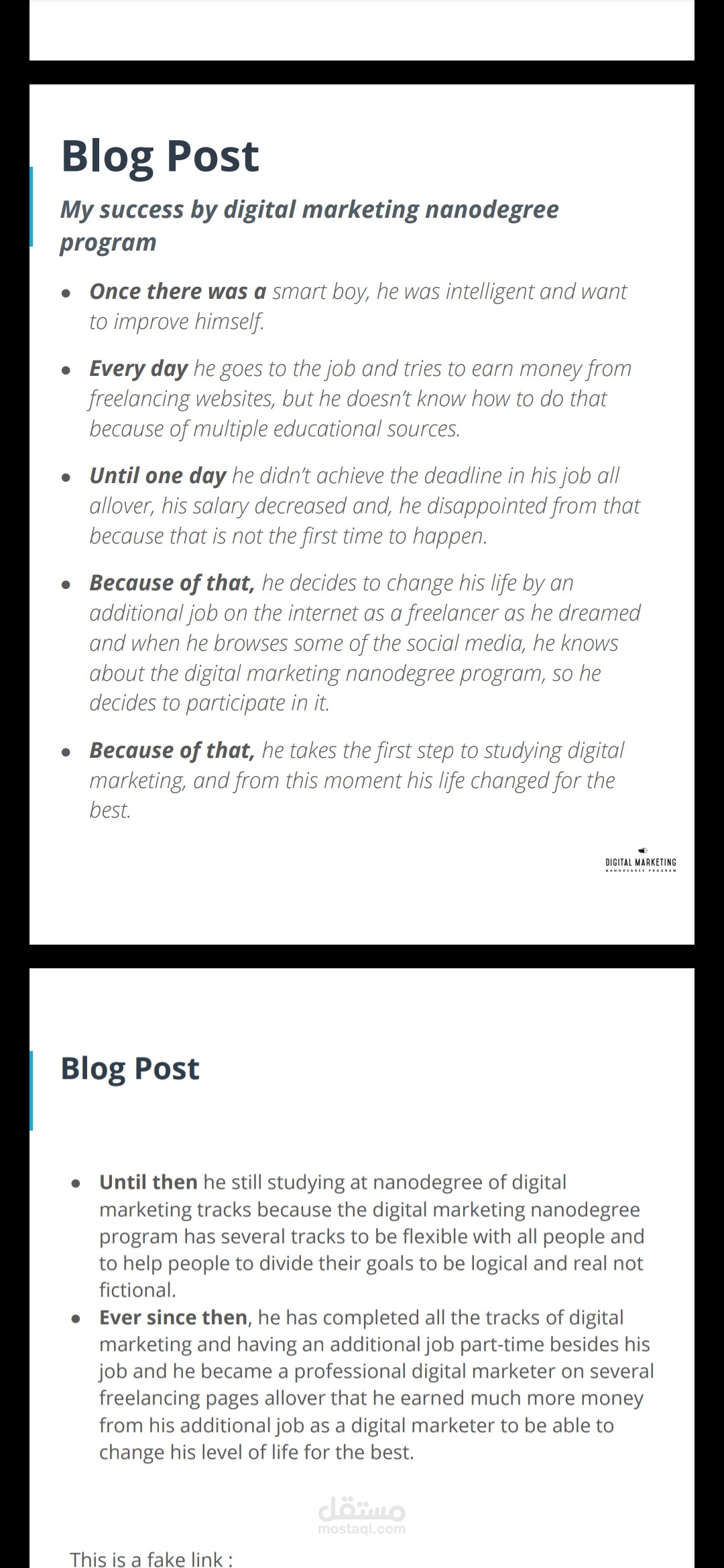 Market your content
