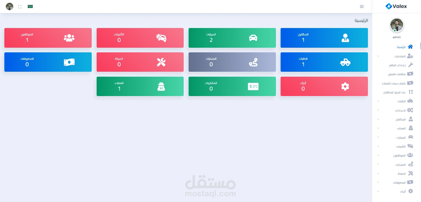 Vehicle Management System - نظام ادارة مركبات و طلبات