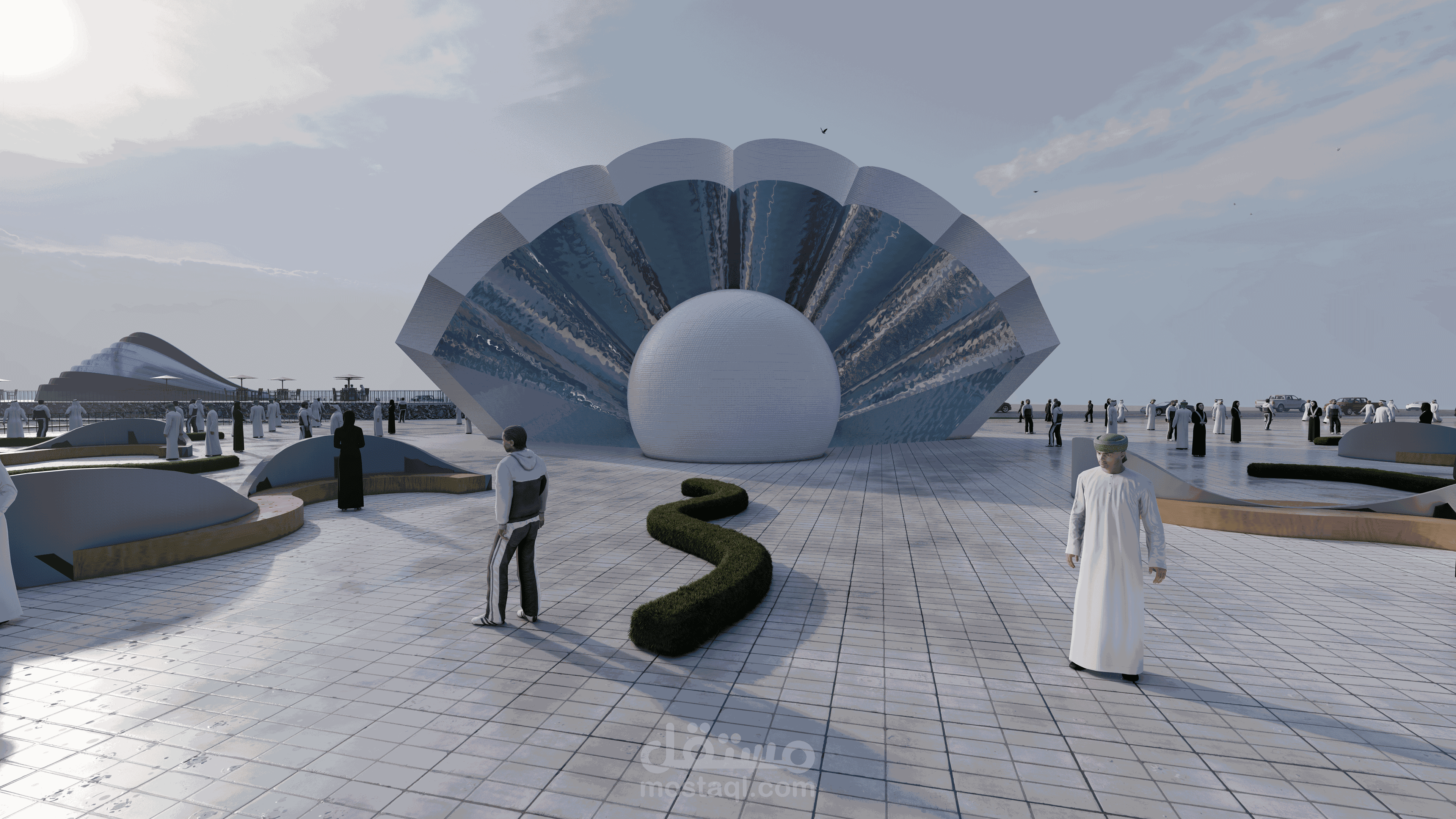 تصميم مرسى بحري على ساحل مدينة جدة