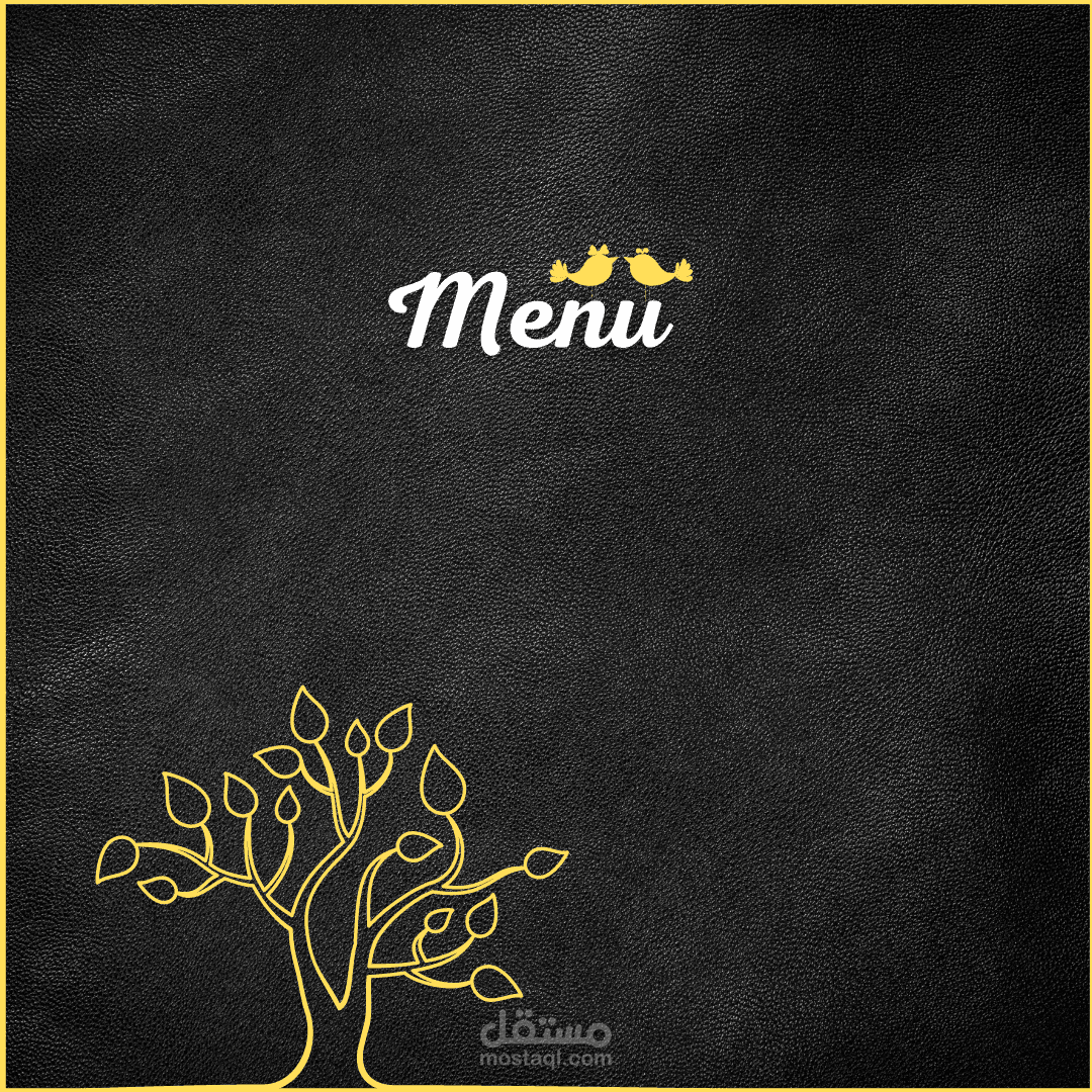 غلاف منيو = menu cover