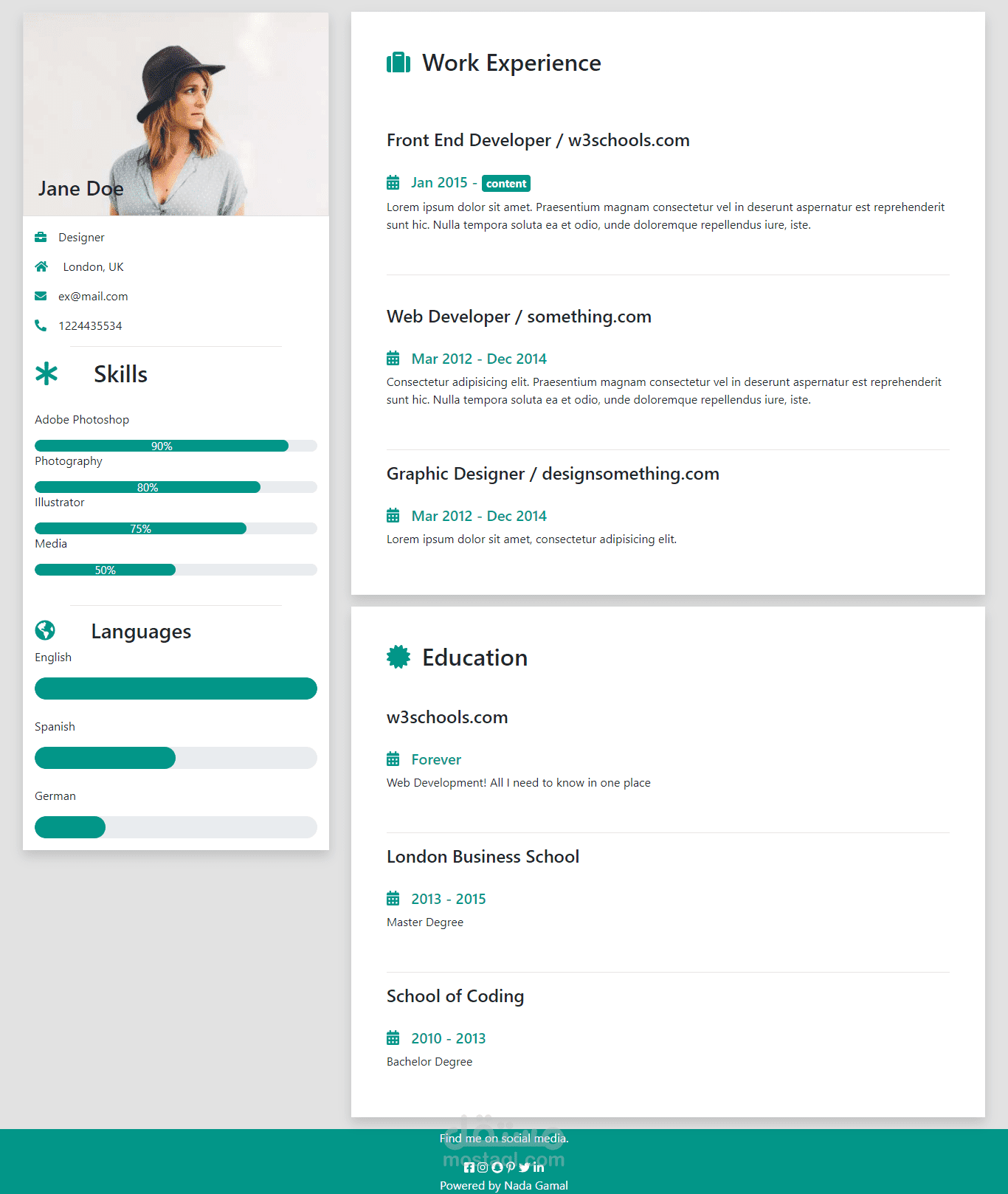 resume web app