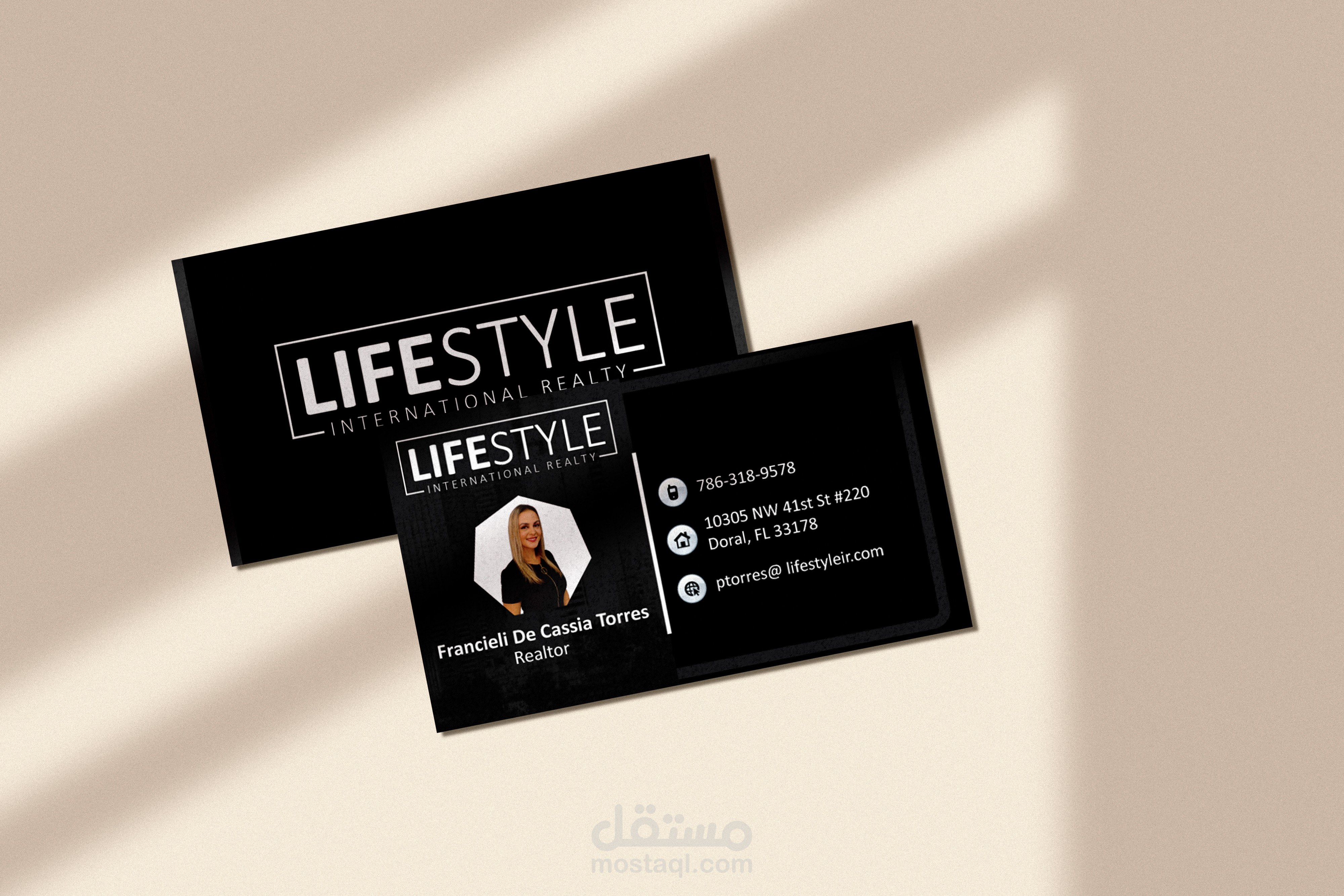 تصميم كارت شخصي